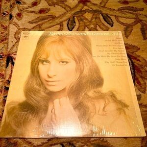 Barbra Streisand’s greatest hits of vintage vinyl record from 1970